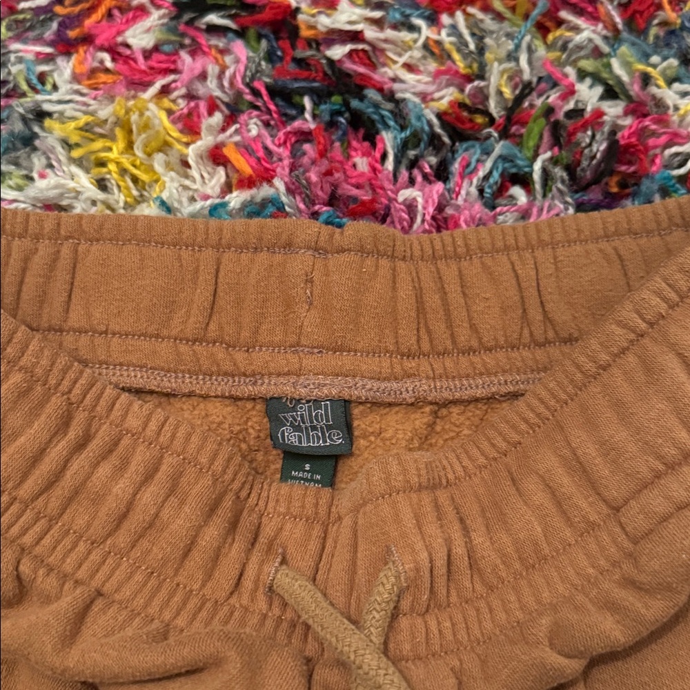 Target Women's Brown Sweatshirt Material Drawstring Shorts | Never Worn - Picture 2 of 3